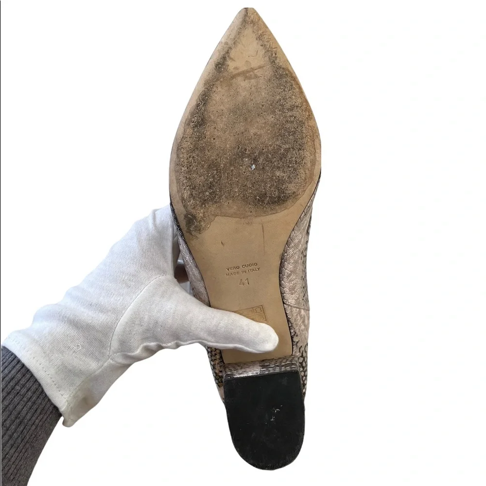 ***SOLD*** Paris Texas | Gold and Black Block Heel High Metallic Boots - Picture 10 of 15